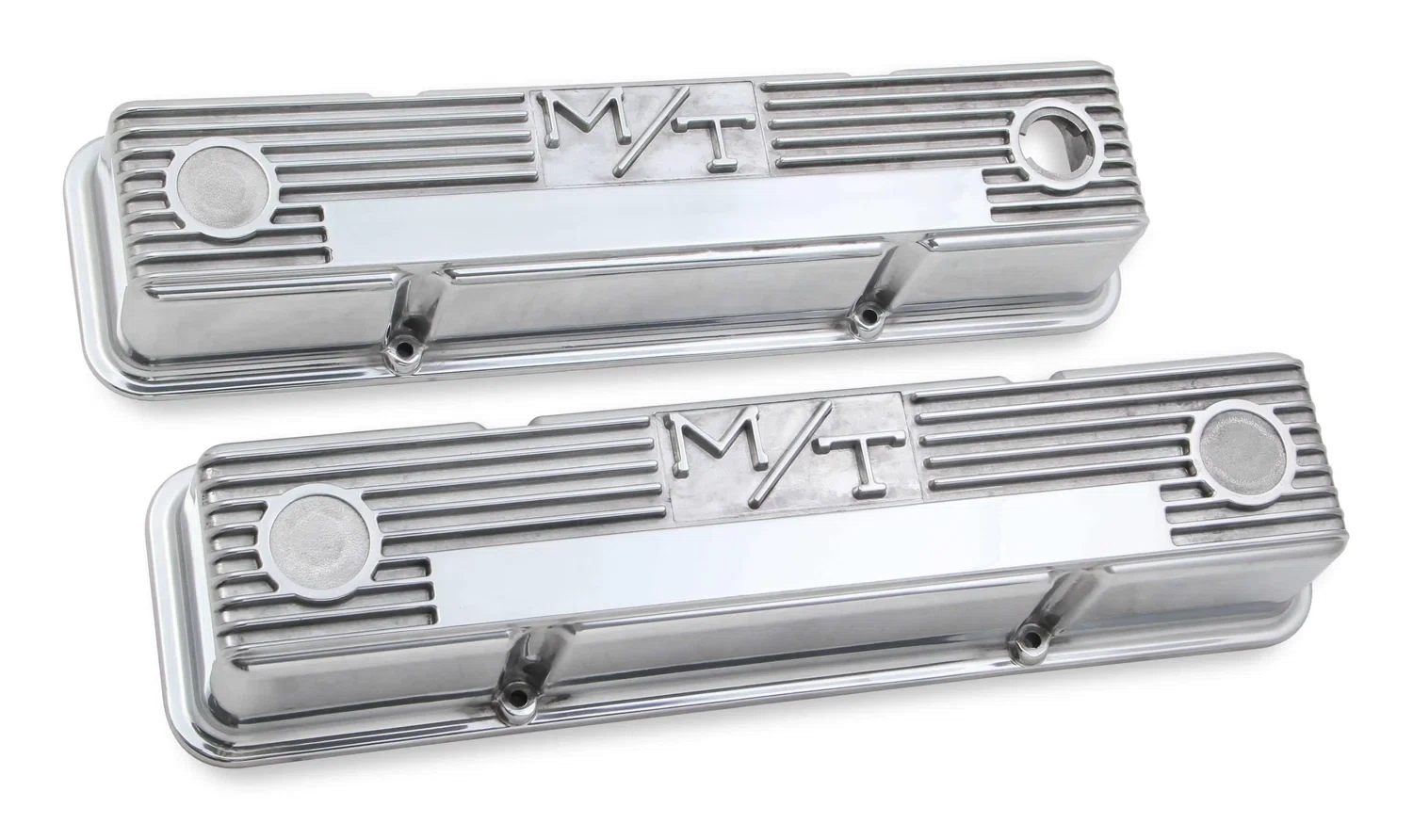M_T Valve Covers for Chevy small block engines - Polished - 241-82